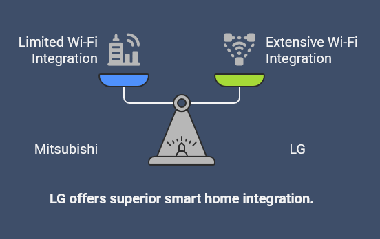 LG offers superior smart home integration.