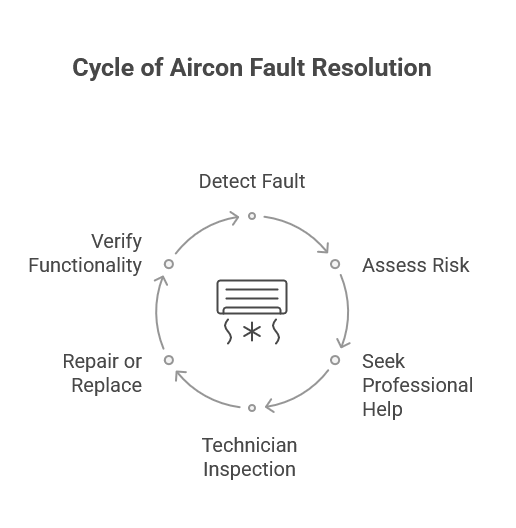 Cycle of Aircon Fault Resolution