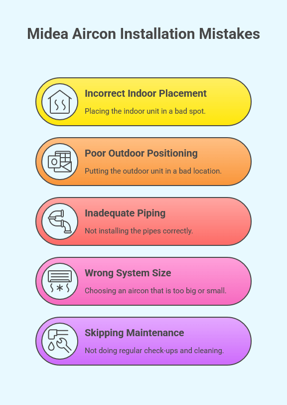 Midea Aircon Installation Mistakes 